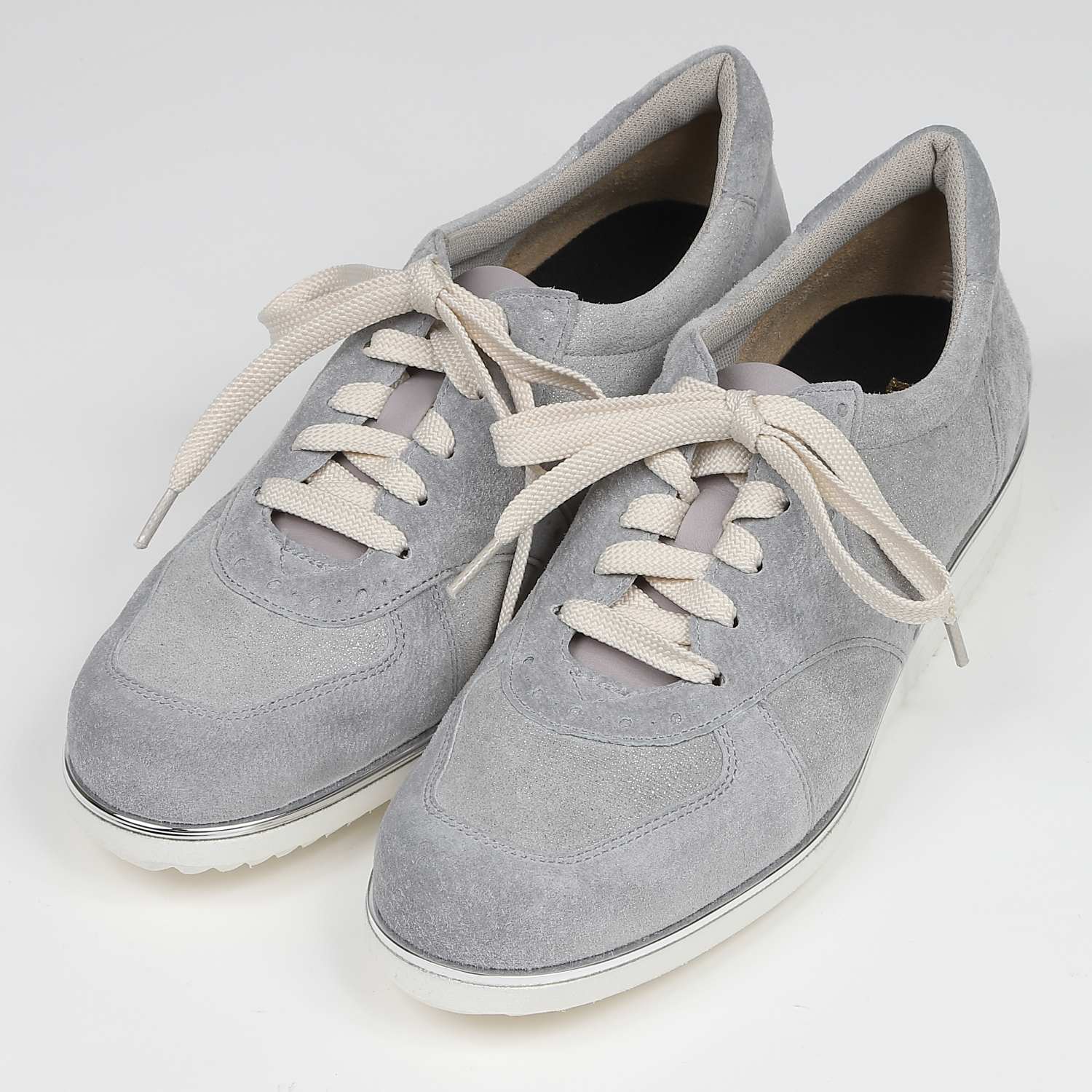 BARCLAYシルバーピーススニーカー　シルバー