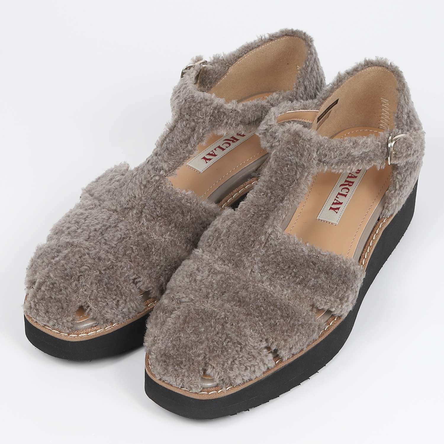 BARCLAY（バークレー）ボアグルカサンダル ブラック｜BARCLAY