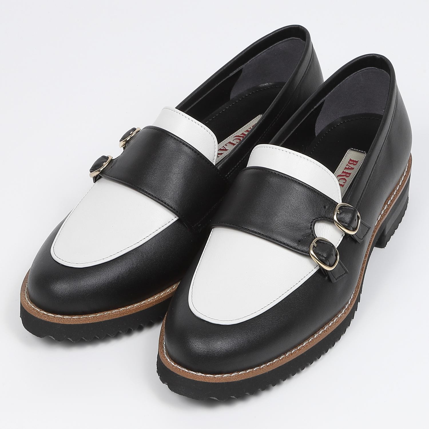 BARCLAY（バークレー）ダブルモンクストラップローファー ブラック