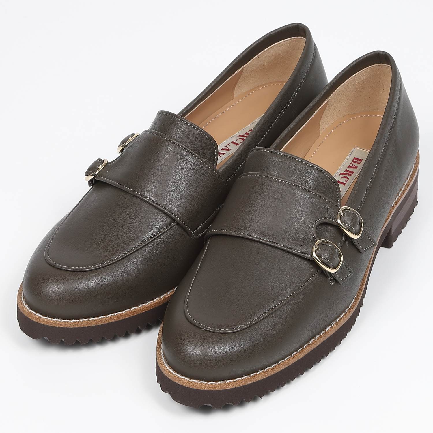 BARCLAY（バークレー）ダブルモンクストラップローファー ブラック