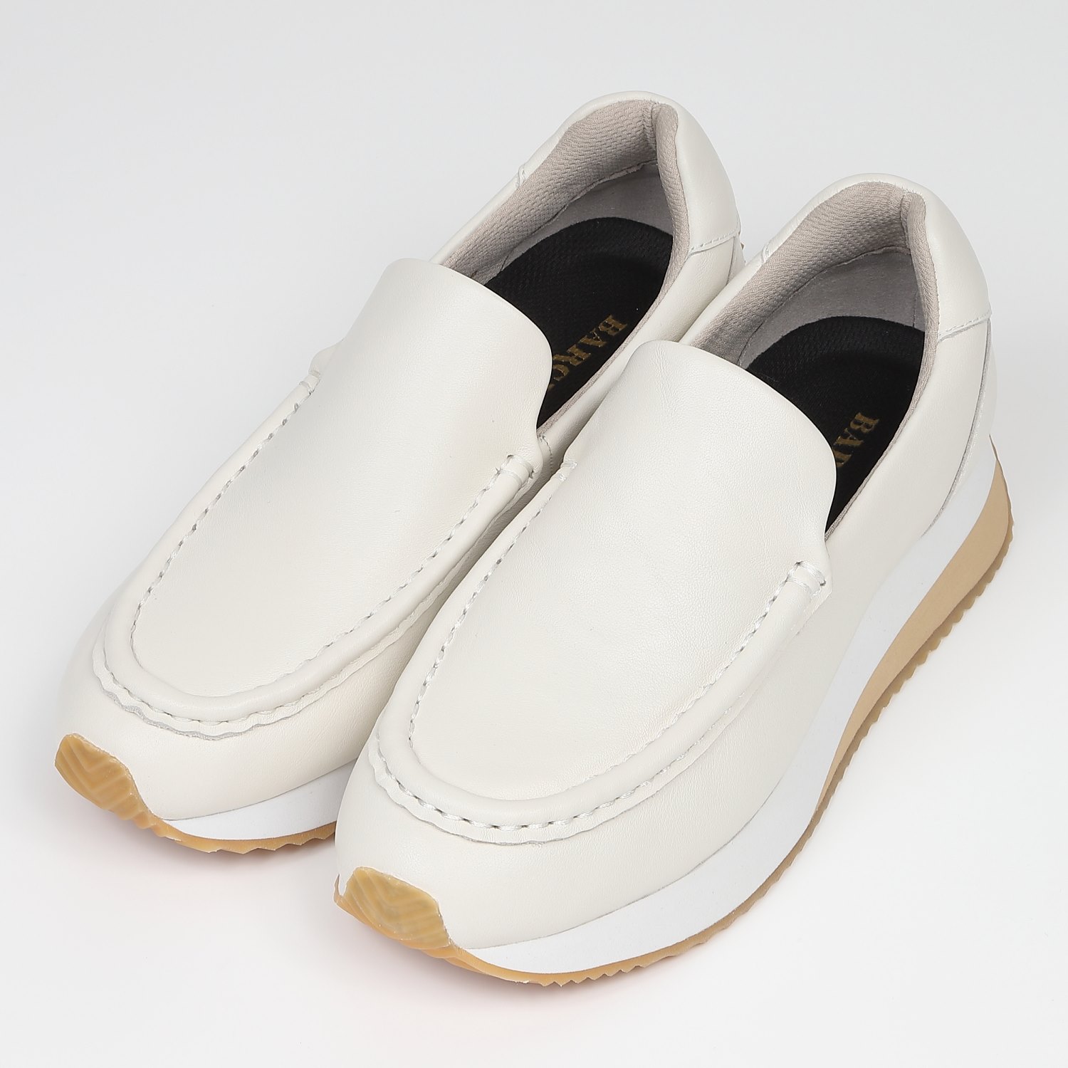 BARCLAYボリュームスリッポンスニーカー　ホワイト