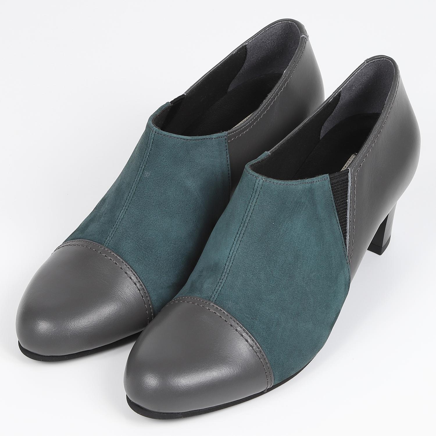 BARCLAY（バークレー）異素材コンビブーティー ダークグレー｜BARCLAY