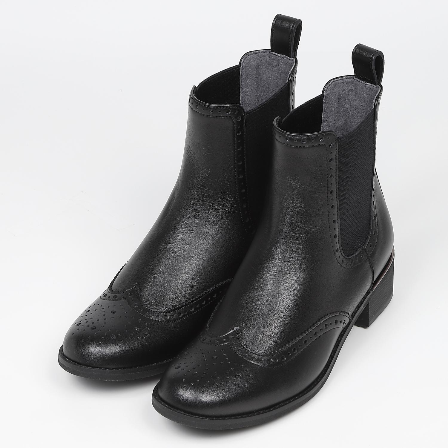 BARCLAY（バークレー）ウイングチップサイドゴアブーツ チョコ