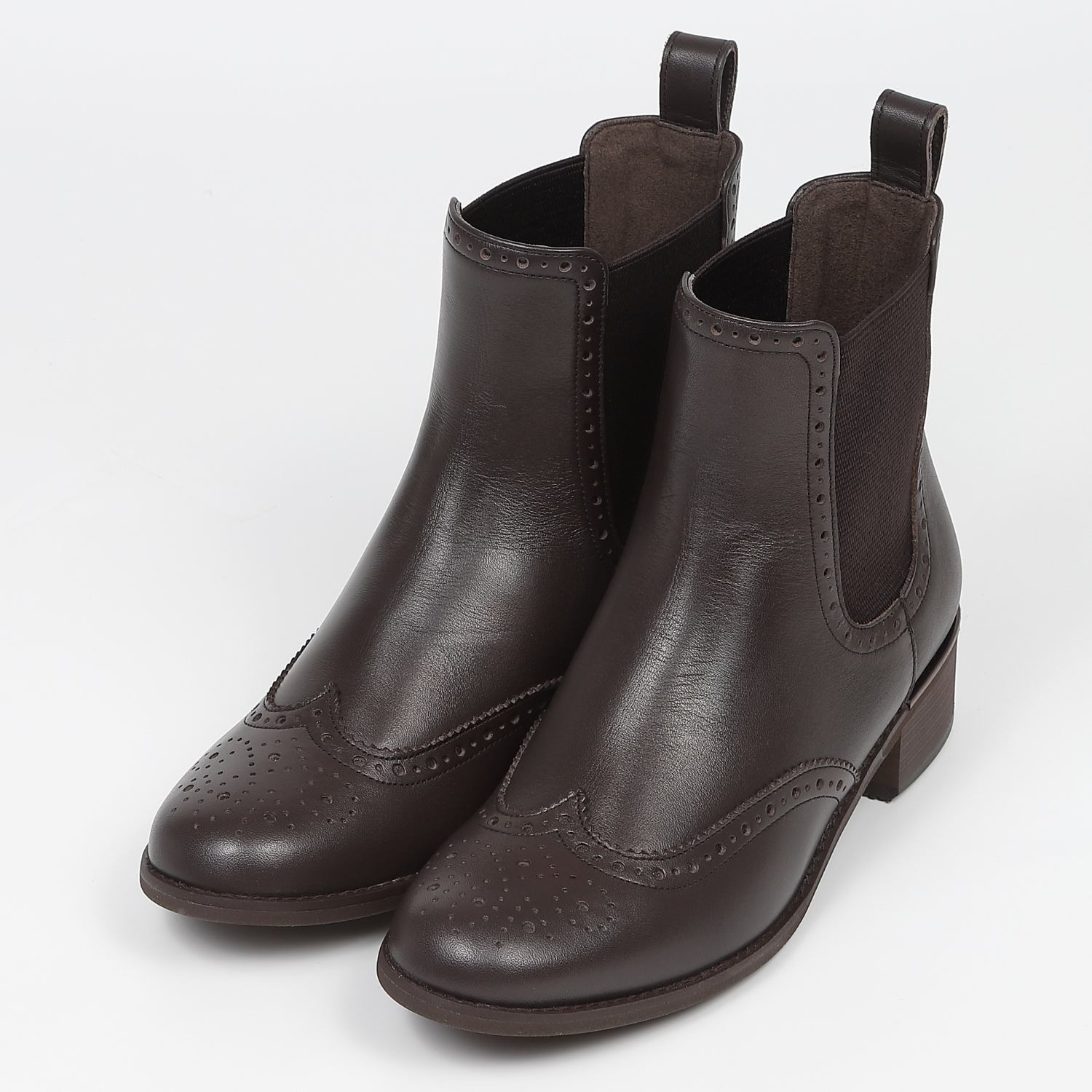 BARCLAY（バークレー）ウイングチップサイドゴアブーツ ブラック