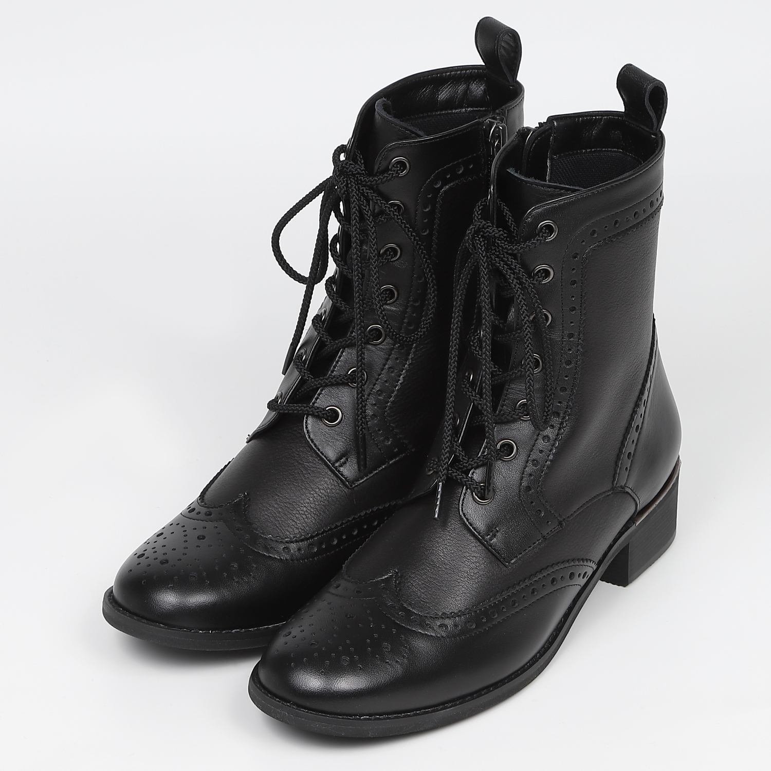 BARCLAY（バークレー）ウイングチップレースアップブーツ チョコ