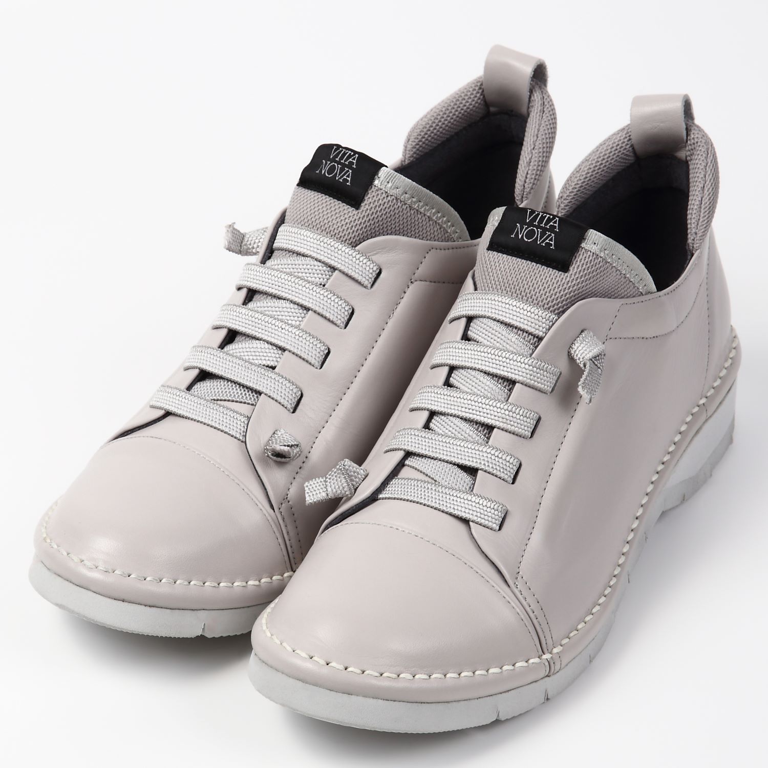 Vita Novaスリッポンスニーカー ピンクグレーコンビ