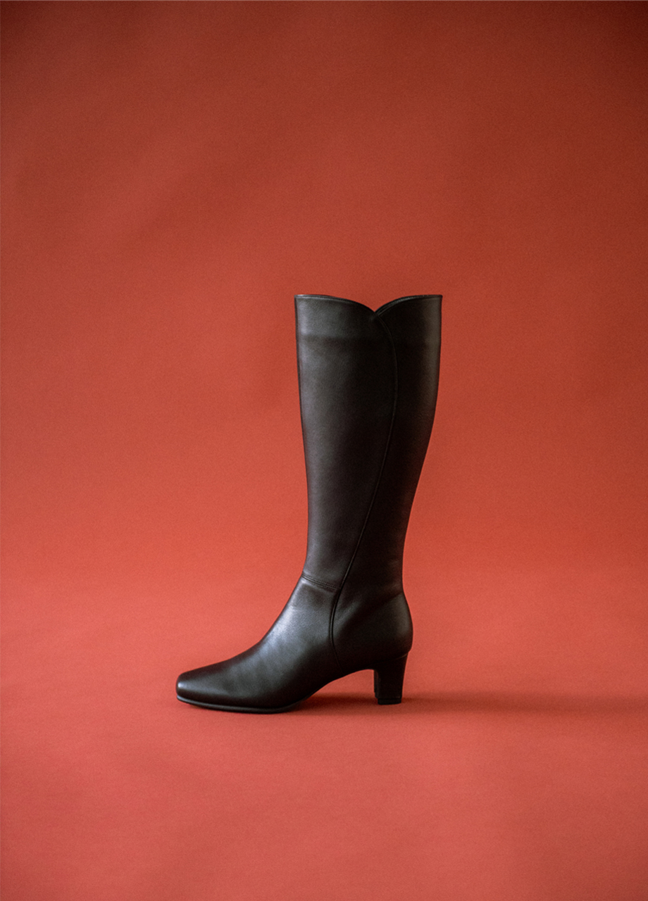 BARCLAY（バークレー）ウェーブデザインロングブーツ