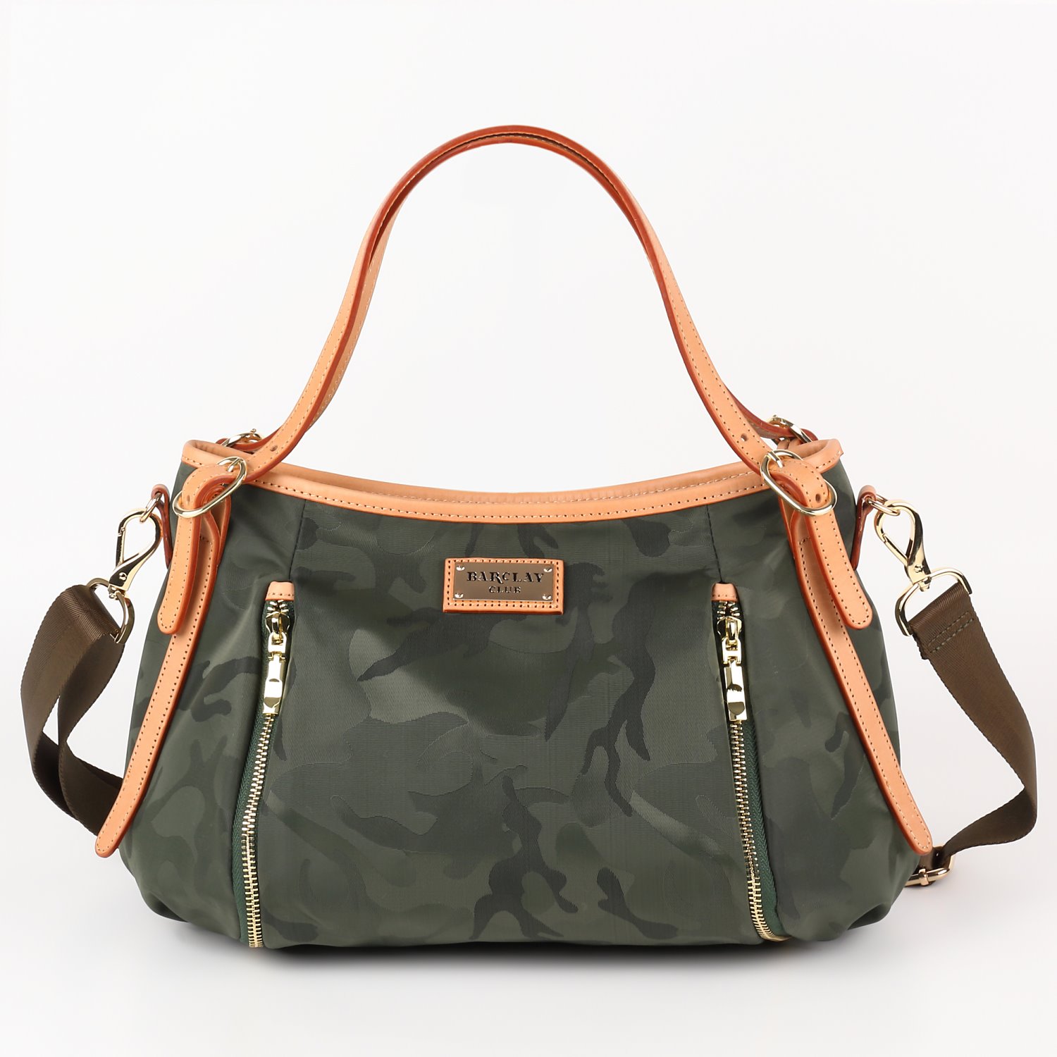 BARCLAY CLUBナイロンバッグ　グリーン