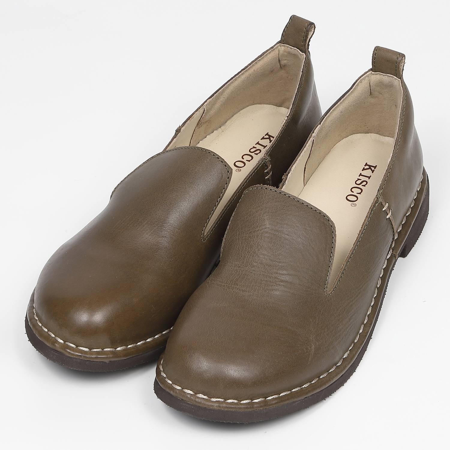 KISCO（キスコ）アウトステッチオペラカット軽量シューズ ブラック