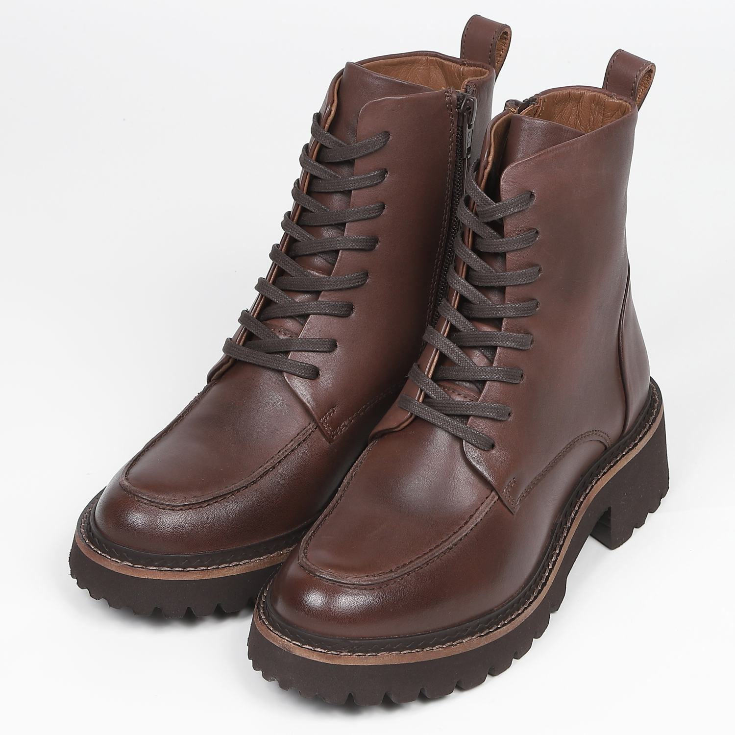 KISCO（キスコ）トラックソールレースアップブーツ バーガンディ