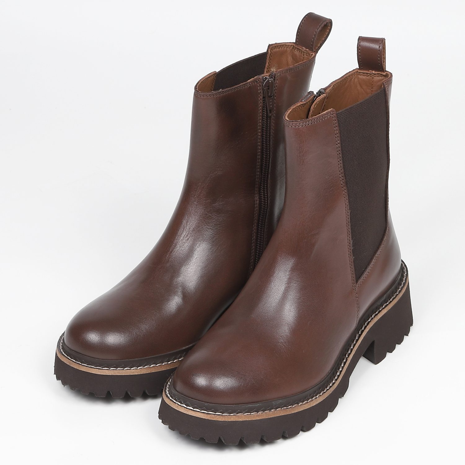 KISCO（キスコ）トラックソールサイドゴアブーツ ブラック｜BARCLAY