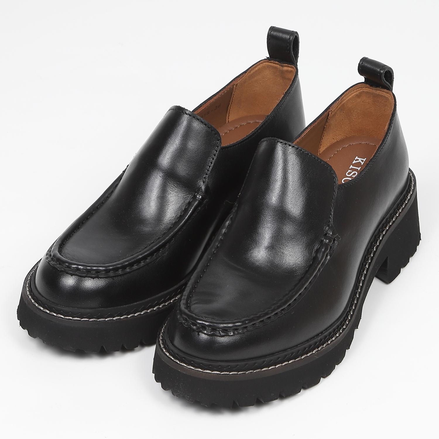 ★完売品★「GALLARDAGALANTE」 【Hoaw.】モカローファー　黒 KISCO（キスコ）トラックソールモカシンローファー ブラウン｜BARCLAY