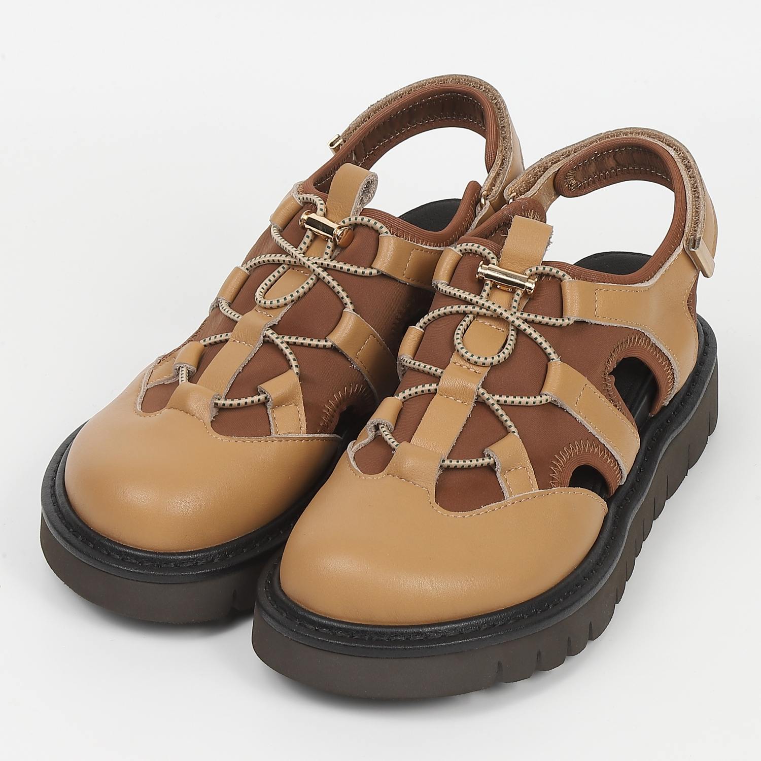 KISCOクロッグトシューズ　キャメル