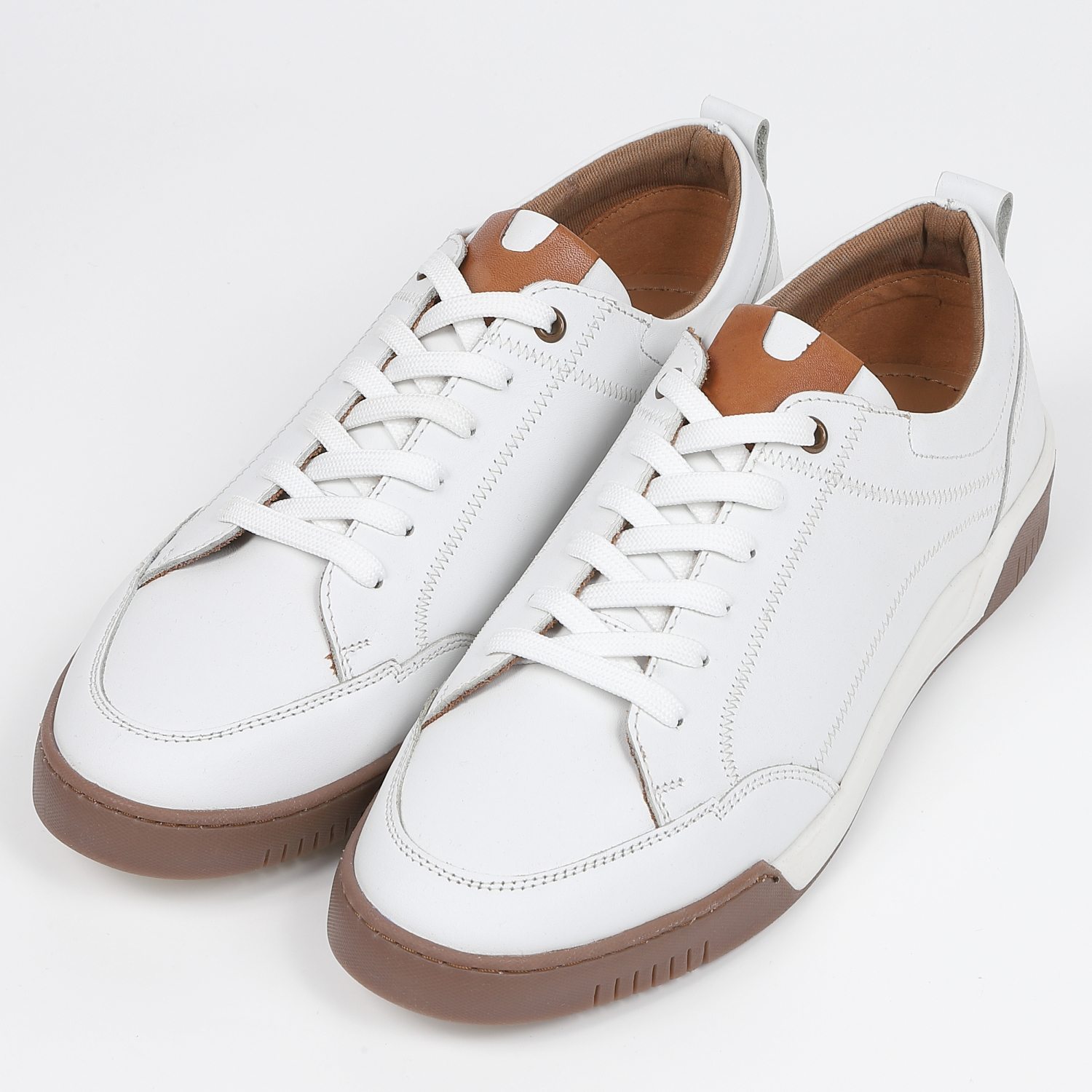 KISCO MEN'S レザースニーカー 　ホワイト