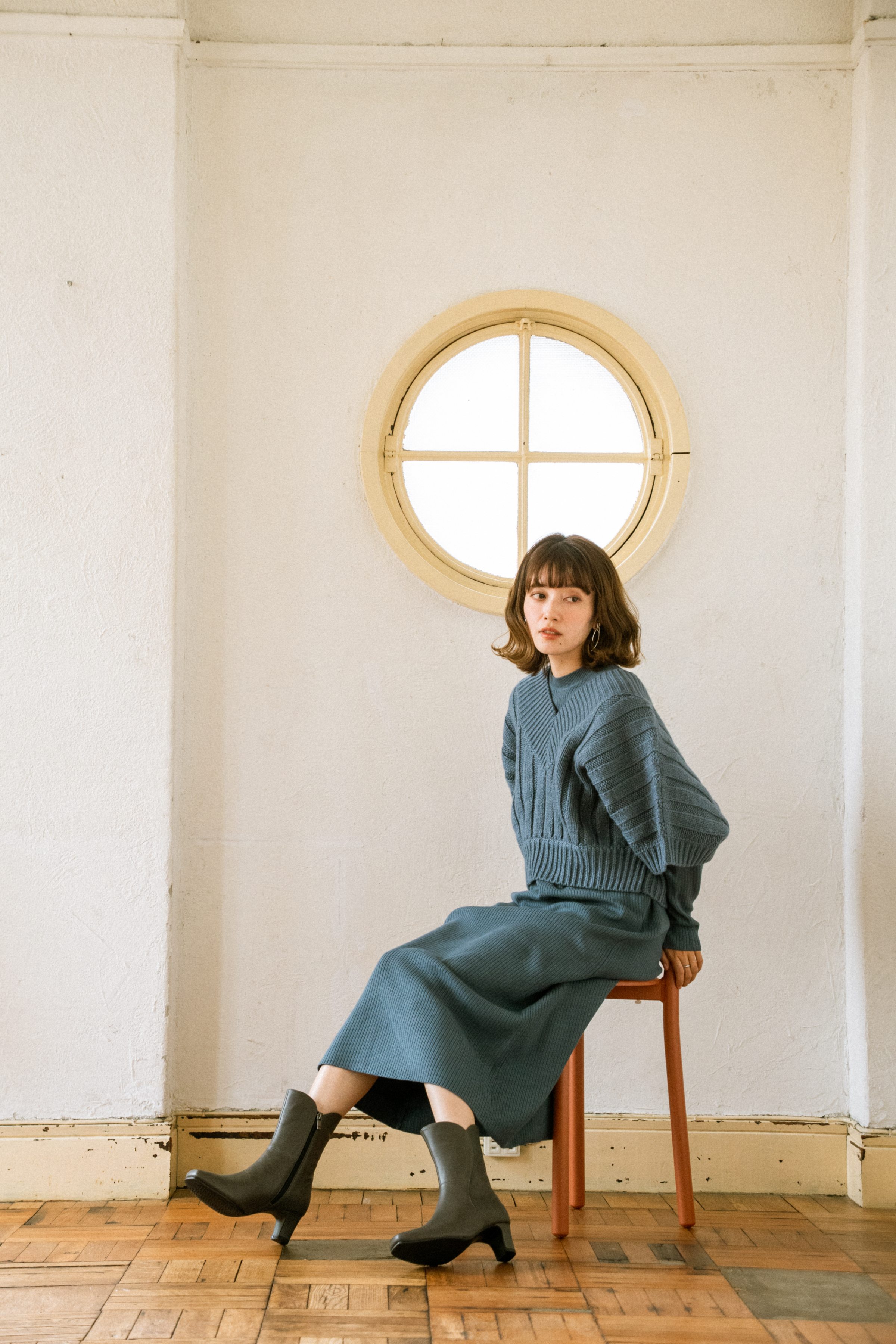 BARCLAY（バークレー）ウェーブデザインショートブーツ