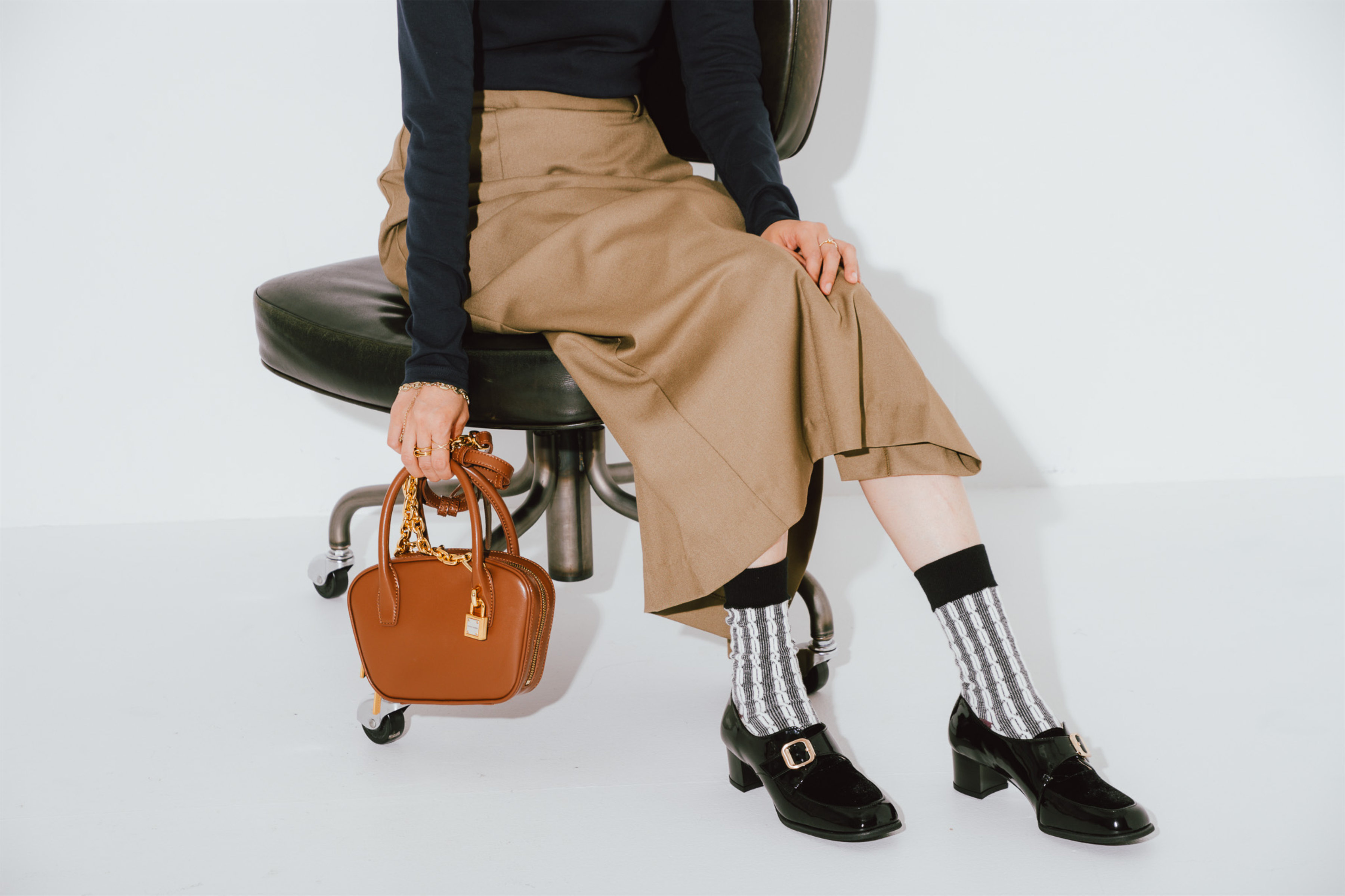 BARCLAY（バークレー）4.5cmヒールアップモンクシューズ