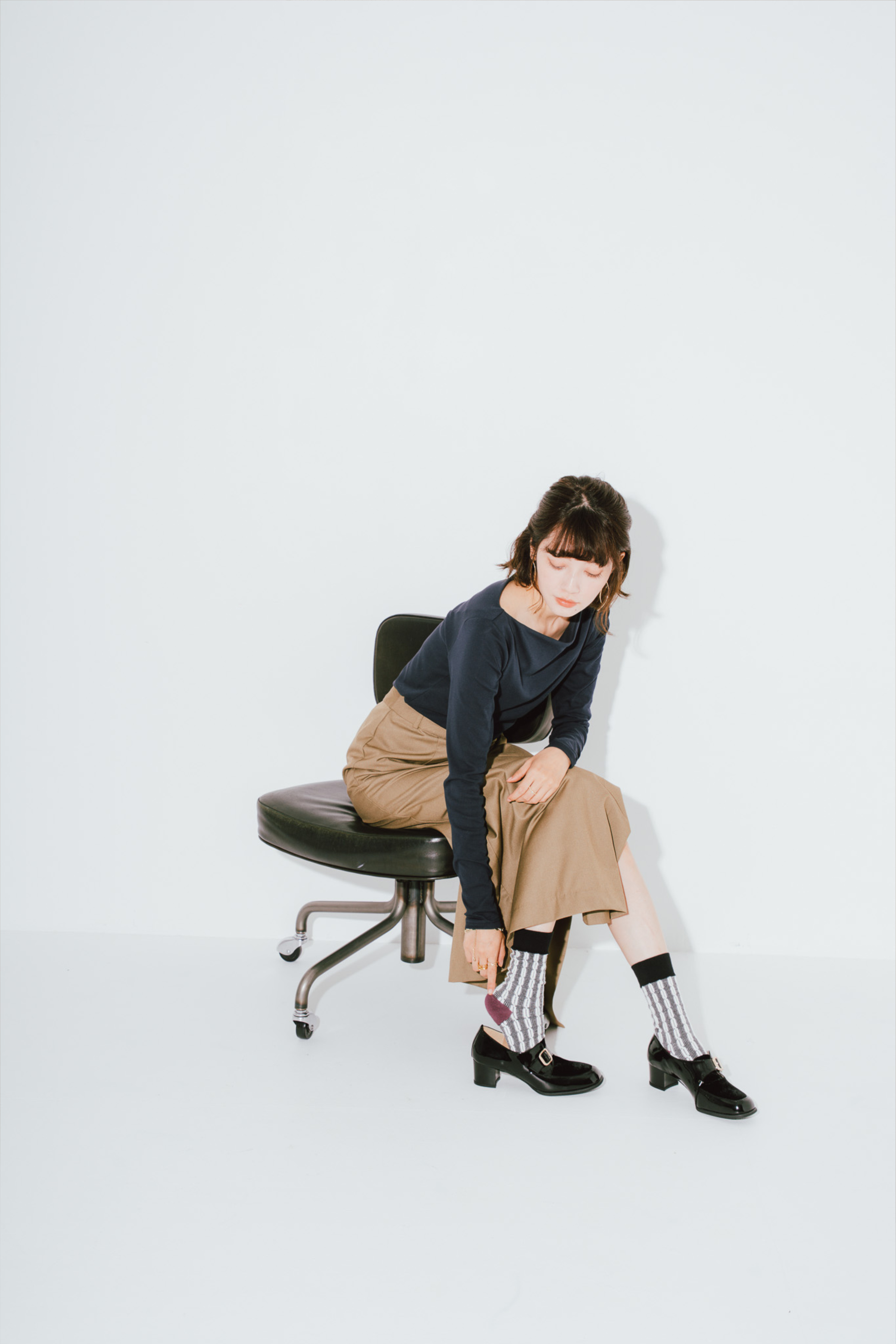 BARCLAY（バークレー）4.5cmヒールアップモンクシューズ